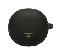 Coque pour écouteurs Baseus Inspire XC1 - Coque de protection en silicone souple avec mousqueton et cordon - Étui de charge antichoc compatible avec Baseus Inspire XC1 (noir)