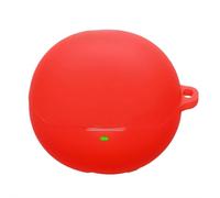 Coque pour écouteurs Baseus Inspire XC1 - Coque de protection en silicone souple avec mousqueton et cordon - Étui de charge antichoc compatible avec Baseus Inspire XC1 (rouge)