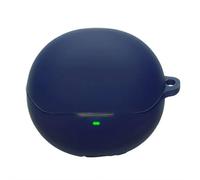 Coque pour écouteurs Baseus Inspire XC1 - Coque de protection en silicone souple avec mousqueton et cordon - Étui de charge antichoc compatible avec Baseus Inspire XC1 (bleu)