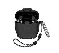 Coque pour écouteurs Bose QuietComfort Earbuds II/QuietComfort Ultra avec Porte-clé/Cordon, Armure Militaire avec Clip de Verrouillage sécurisé LED Visible, Coque de Protection Antichoc pour Homme