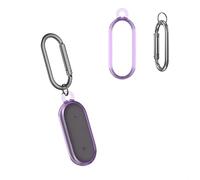 Coque pour enregistreur vocal PLAUD NotePin AI, coque de protection en polycarbonate souple avec porte-clés, antidérapante, résistante aux chocs et aux rayures (violet)