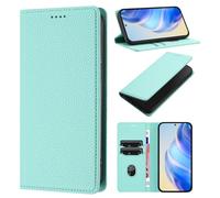 Coque pour Fairphone 5, Étui Housse Portefeuille en Cuir PU [Blocage RFID] [Magnétique] Flip Case Etui avec Porte-Cartes pour Fairphone 5, Vert Menthe