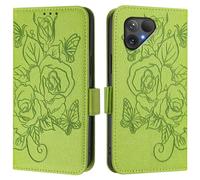 Coque pour Fairphone 5 Housse en Cuir PU Portefeuille à Rabat Cover Étui [RFID Blocage] avec Porte Cartes Fermeture Magnétique Etui de Protection pour Fairphone 5, Vert