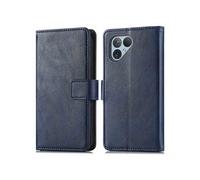 Coque pour Fairphone 5 Similicuir Bleu foncé