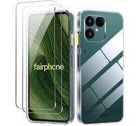 Coque Pour Fairphone 6 + 2 Pièces Verre Trempé Protection Écran Ultra Transparent Étui De Protection En Silicone Antichoc[PP3121]