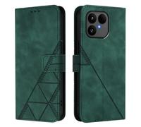 Coque pour Fairphone 6 Coque Etui avec Porte Carte à Rabat Clapet Portefeuille en PU Cuir Pochette Magnétique Flip Case Étui Cover Housse Protection Coque pour Fairphone 6, Vert