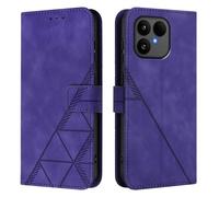 Coque pour Fairphone 6 Coque Etui avec Porte Carte à Rabat Clapet Portefeuille en PU Cuir Pochette Magnétique Flip Case Étui Cover Housse Protection Coque pour Fairphone 6, Violet