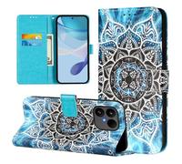 Coque pour Fairphone 6 Housse PU Cuir Portefeuille Magnétique Flip Étui à Rabat Case avec TPU Housse [Emplacements Cartes] [Fonction Support] pour Fairphone 6, Mandala