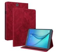 Coque pour FLOODKINGSamsung Galaxy Tab A 9.7, protection en TPU, 3 fentes pour cartes,Rouge Rouge G
