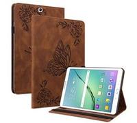 Coque pour FLOODKINGSamsung Galaxy Tab S2 9.7, protection en TPU, 3 fentes pour cartes,Marron Marron G