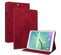 Coque pour FLOODKINGSamsung Galaxy Tab S2 9.7, protection en TPU, 3 fentes pour cartes,Rouge Rouge G