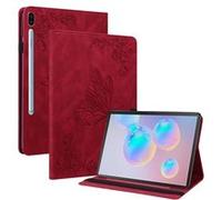 Coque pour FLOODKINGSamsung Galaxy Tab S6, protection en TPU, 3 fentes pour cartes,Rouge Rouge G