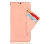 Coque pour Fossibot S3 Pro,Boîtier de téléphone en Cuir PU Flip avec Fentes Mobiles pour Cartes.Conception de Support,Protection Contre Les Chutes-Pink