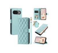 Coque pour FOXDOCK Google Pixel 9 Protection magnétique Souple en cuir PU Flip Slim Cover avec longue sangle Compatible avec Google Pixel 9-Vert