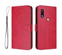 Coque pour Fujitsu Arrows We3, Antichoc Magnetique Étui à Rabat avec RFID Blocage, Portefeuille Housse en Cuir PU Coque-Rose foncé