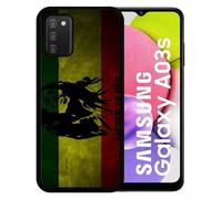 Coque Pour Galaxy A03s - Listen To Bob Marley - Silicone - Noir