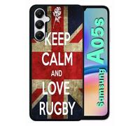 Coque Pour Galaxy A05s - Rugby England - Silicone - Noir