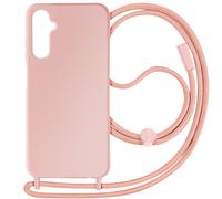Coque pour Galaxy A05s Série Corda avec Cordon Tour de Cou Ultra Résistant, Rose