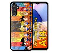 Coque Pour Galaxy A14 - Dbz Sangoku Le Chemin Du Guerrier Saiyan - Silicone - Noir