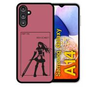 Coque Pour Galaxy A14 - Fairy Tail Erza Scarlett - Silicone - Noir