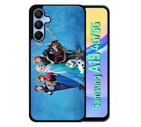 Coque Pour Galaxy A15 4g/5g - Frozen Reine Des Neiges - Silicone - Noir