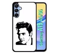 Coque Pour Galaxy A15 4g/5g - Portrait Elvis Presley - Silicone - Noir