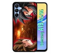 Coque Pour Galaxy A15 4g/5g - San Guko Vs Vegeta - Silicone - Noir