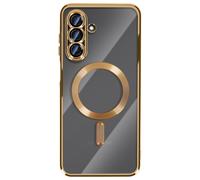 Avizar Coque pour Galaxy A17 Compatible avec Contour Chromé Dorée
