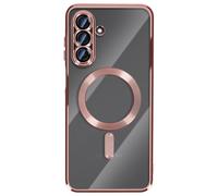 Avizar Coque pour Galaxy A17 Compatible avec Contour Chromé Rose