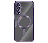 Coque pour Galaxy A17 Compatible MagSafe avec Contour Chromé Violet