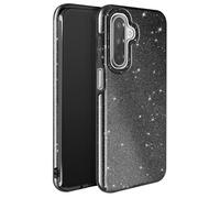 Avizar Coque pour Galaxy A17 Conception Bi-Matière et Finition Pailletée Noir