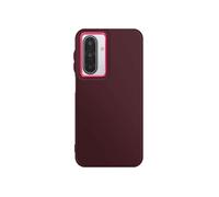 Coque pour Galaxy A17 Finition Mat avec Contour Caméra Métallisé Bordeaux
