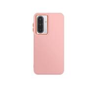 Coque pour Galaxy A17 Finition Mat avec Contour Caméra Métallisé Rose