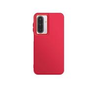 Coque pour Galaxy A17 Finition Mat avec Contour Caméra Métallisé Rouge