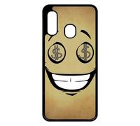 Coque Pour Galaxy A20e - Smiley Cupide Dollars - Noir