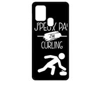 Coque Pour Galaxy A21s - J Peux Pas J Ai Curling 2 - Noir