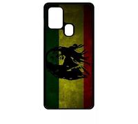 Coque Pour Galaxy A21s - Listen To Bob Marley - Noir