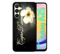 Coque Pour Galaxy A25 - Carpe Diem Fleur - Silicone - Noir