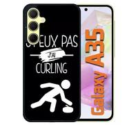 Coque Pour Galaxy A35 - J Peux Pas J Ai Curling 2 - Silicone - Noir