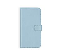 Coque pour Galaxy A50/A30s Bleu clair Etui de téléphone portefeuille en cuir véritable