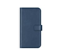 Coque pour Galaxy A50 / A30s Bleu Etui de téléphone portefeuille en cuir véritable