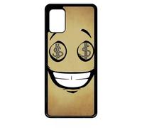 Coque Pour Galaxy A51 - Smiley Cupide Dollars - Noir
