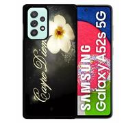 Coque Pour Galaxy A52s 5g - Carpe Diem Fleur - Silicone - Noir