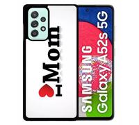 Coque Pour Galaxy A52s 5g - I Love You Mom - Silicone - Noir