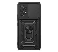 Coque pour Galaxy A53 5G, Cache Objectif Coulissant et Anneau Magnétique