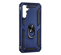 Coque pour Galaxy A54 5G Série ArmoRing avec Anneau Magnétique Rotatif Bleu nuit
