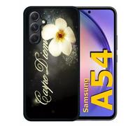 Coque Pour Galaxy A54 - Carpe Diem Fleur - Silicone - Noir