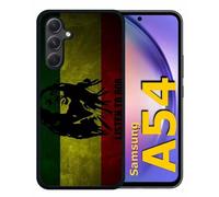 Coque Pour Galaxy A54 - Listen To Bob Marley - Silicone - Noir
