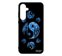 Coque Pour Galaxy A55 5g Silicone Yin Et Yang Housse Garcon Image Bumper Sm-A556b/Ds Ying Plume Masculin Feminin Energie 4g Samsung