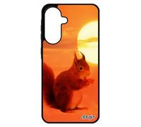 Coque Pour Galaxy A56 5g En Silicone Ecureuil Roux Design Telephone 4g Housse De Protection Motif Foret Animaux Petit Ciel Pour Samsung